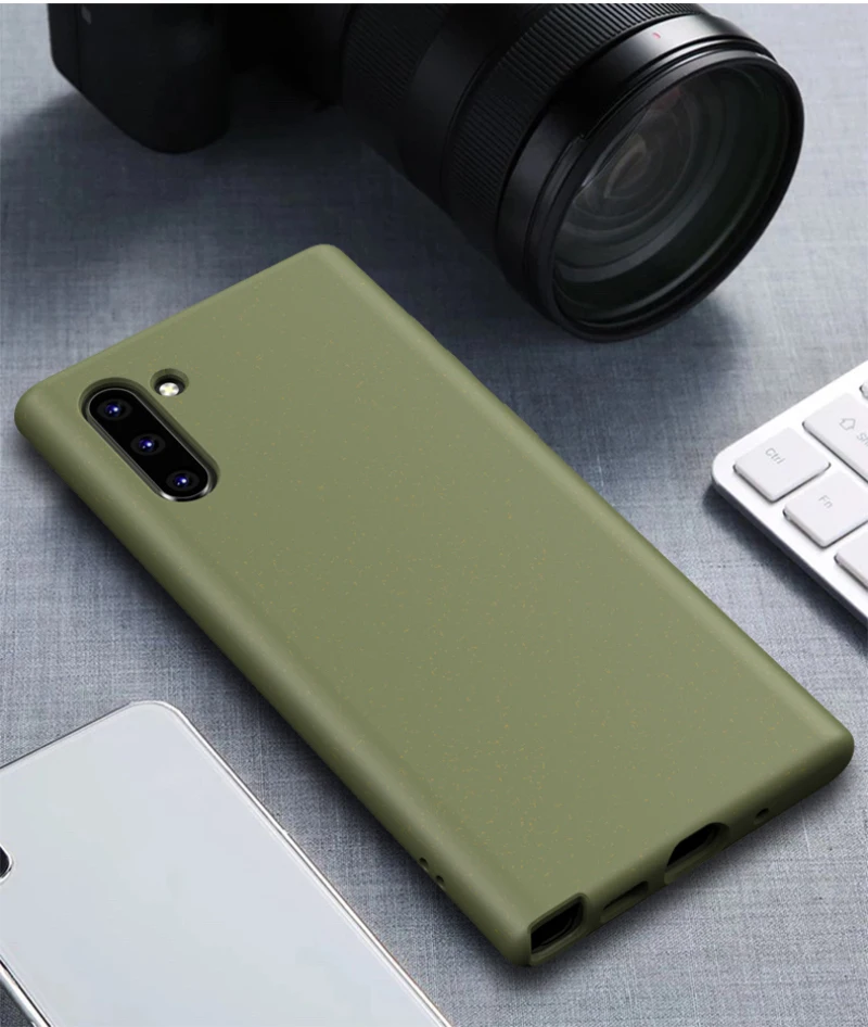 Мягкий защитный чехол для samsung Galaxy Note 10 Plus 5g, однотонный чехол для телефона samsung Note 10+ защитный чехол для смартфона