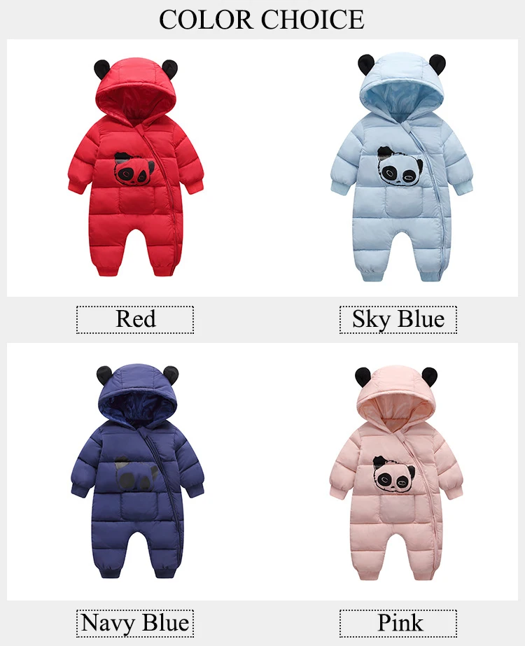 Dollplus/Одежда для новорожденных мальчиков и девочек; зимние детские комбинезоны с капюшоном; плотный хлопковый наряд; комбинезон для