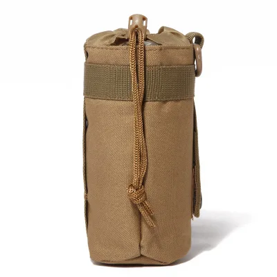 Khaki Открытый кемпинг бутылка для воды чехол Тактический военная ОХОТА Molle чайник сумка держатель чашки чехол поясные сумки снаряжение для альпинизма - Цвет: Khaki