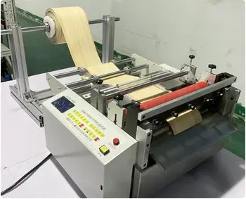 

HZX-400 Masks non-woven cutting machine, plastic film, polyester, PE film,copper and aluminum foil automatic cutting machine