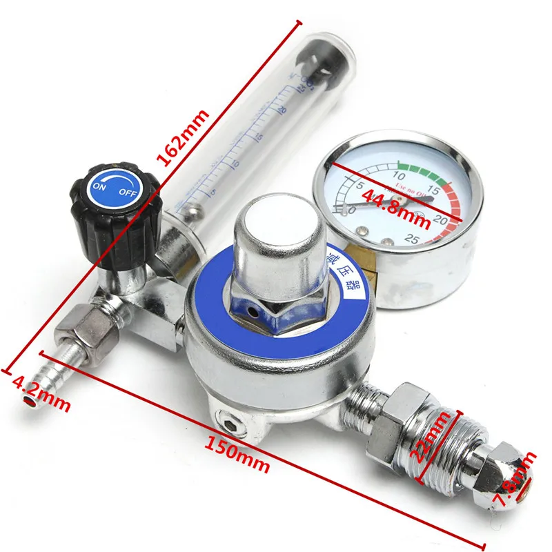 AR редуктор давления газа расходомер 15 МПа аргон CO2 давления газа потока счетчик регулятор сварочный датчик