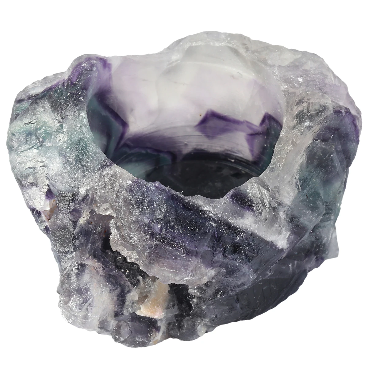 Irregular Natural Fluorite Candlestick Reiki Rough Stone Candle Holder Potted Plants Table Decoration Home Decor Ornaments natural rose quartz rough stone reiki wind chimes hearling wall hanging ornaments home decoration living room decor lucky gift