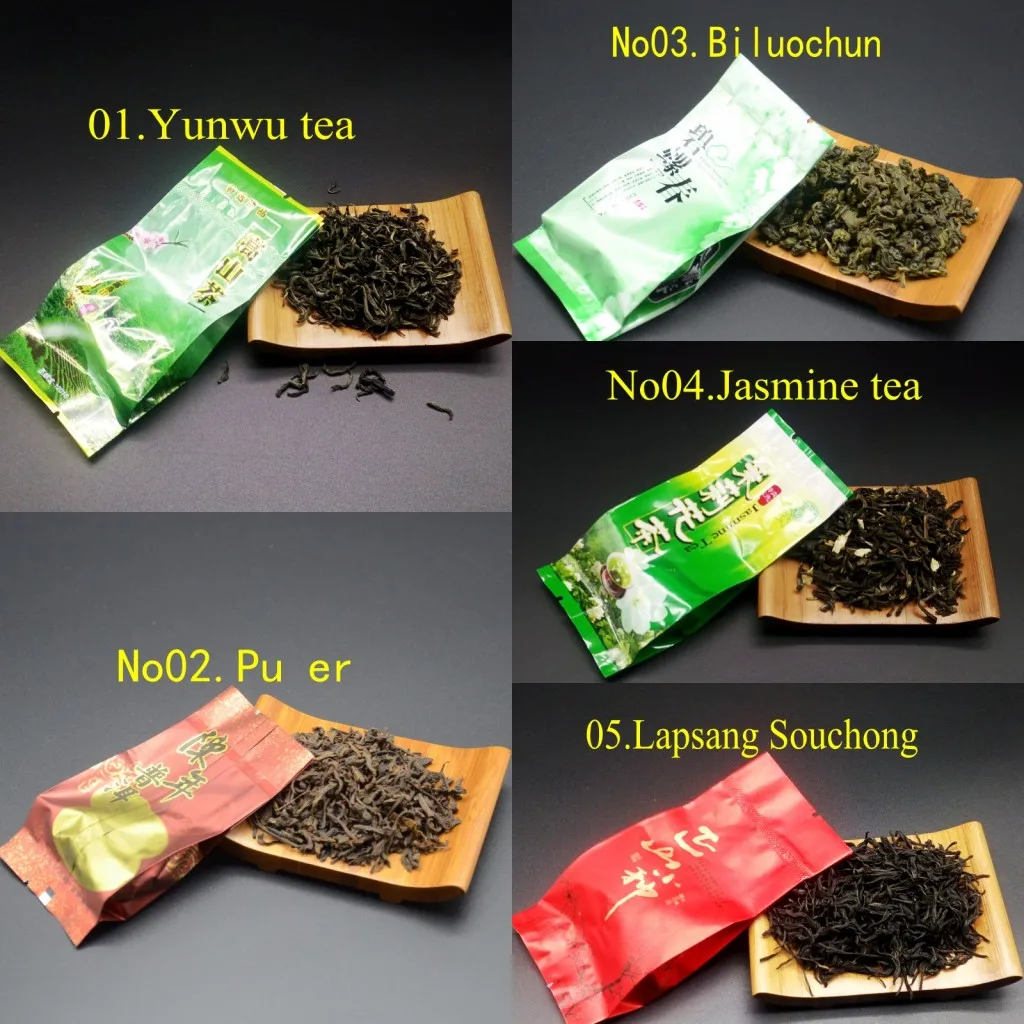 15 различных ароматов Китайский чай включает в себя Молоко Улун ПУ-эр травяной цветок черный зеленый чай