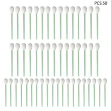 50 шт./упак. с круглой головкой Пена Совет Тампоны очистки губки палочки для струйного принтера Q81B