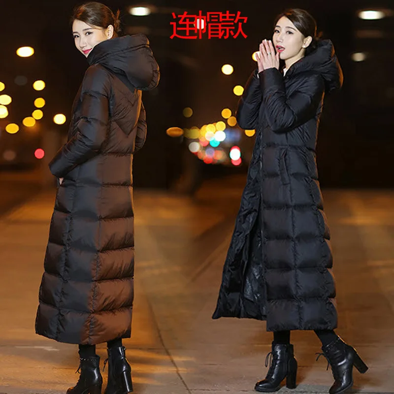 long coat women long down jacket Slim Polyester Casual winter coat plus free shipping winter puffer jacket women