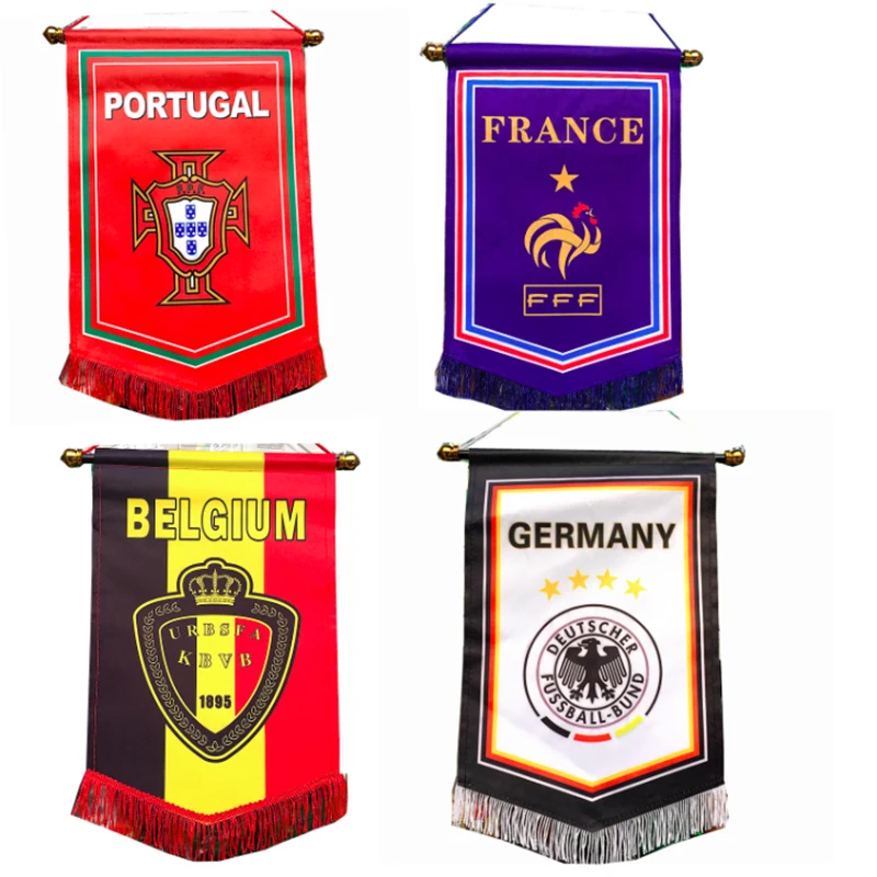 

Football Sport Country Team Soccer Fans Pentagonal Flag Wholesale