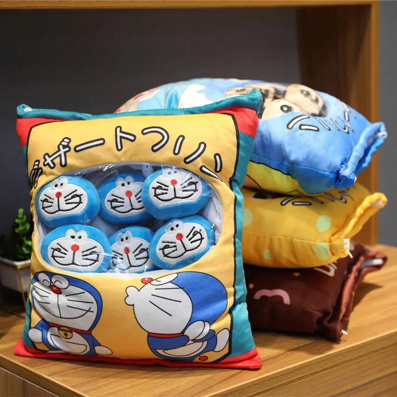 50 см Прекрасный «Покемон Пикачу» и «Doraemon Плюшевые игрушки Аниме мягкие милые пудинг Подушка Мягкая кукла для Для детей девочек Подарки на день рождения