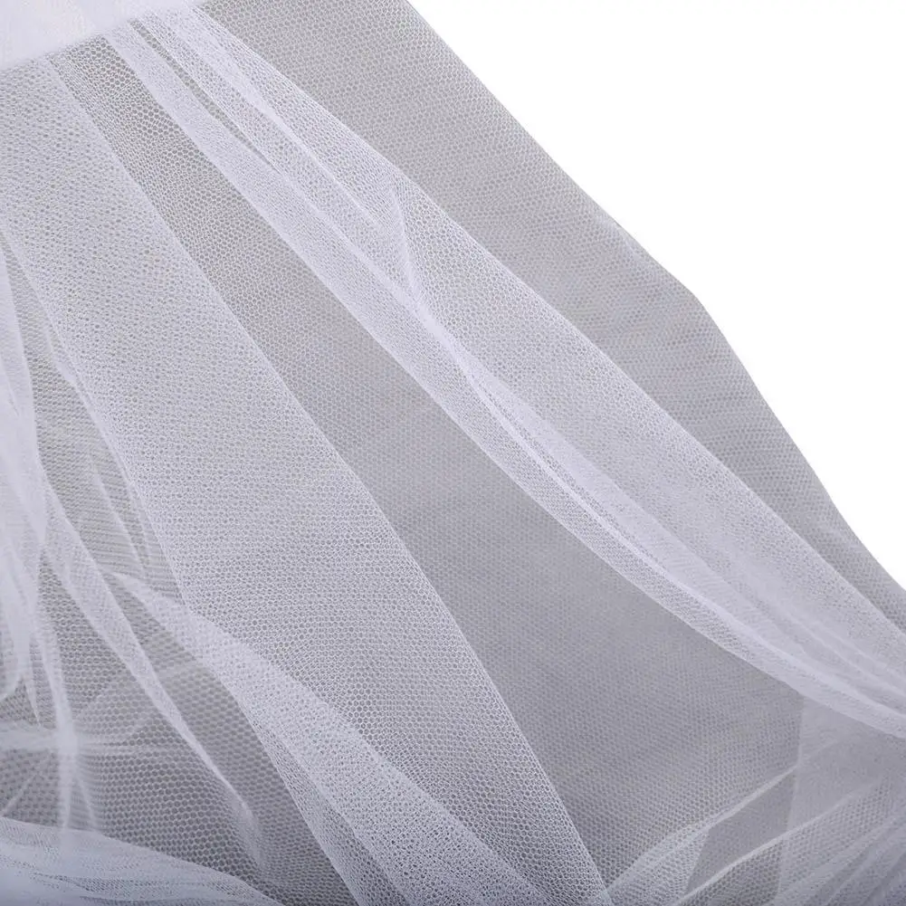 Bed Canopy Net Mosquito Bedding Netting Queen King Size 4 Corner Lace Elegant