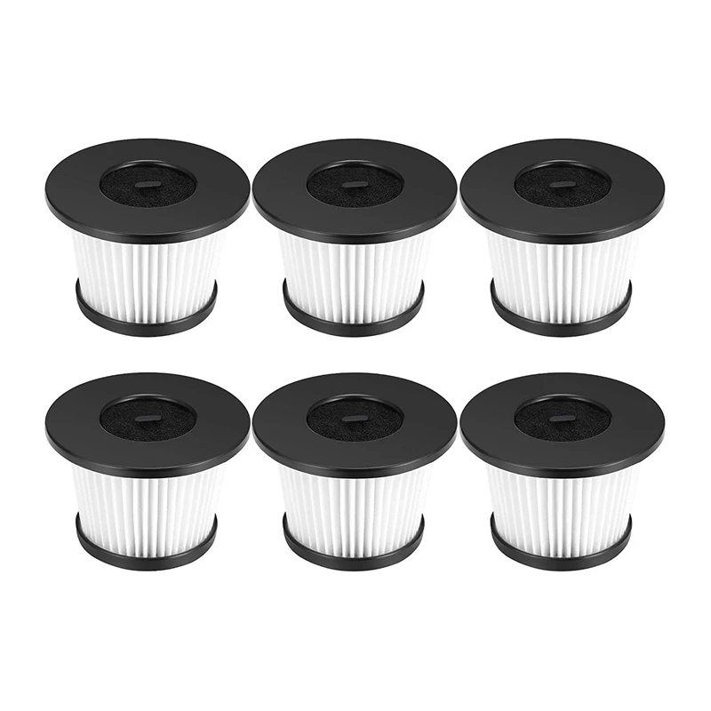 6 Pack Hepa Replacement Filter Compatible For Moosoo K24 Cordless