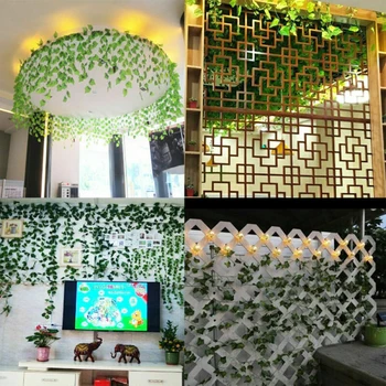 

24PC Artificial Ivy Trailing Vine Fake Foliage Flower Hanging Leaf Garland Plant Parties Or Any Celebration