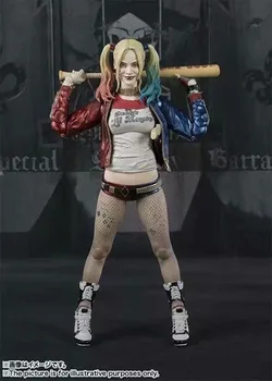 

Movie Suicide Squad SHF 3 Face 3 Head Harley Quinn The Joker PVC Action Figure Toy Collection Doll Christmas Birthday Gift