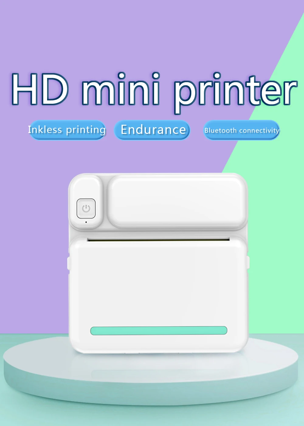 mini thermal printer bluetooth MINI Portable Thermal Printer Print Photo Pocket Thermal Label Printer 58mm Printing Wireless Bluetooth Android IOS Printers mini bluetooth photo printer