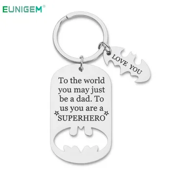 

Fathers Day Gifts Dad Birthday Keychain for Daddy Step Dad To Be Husband From Daughter Son Wife Kids I Love You Key Ring Pendant