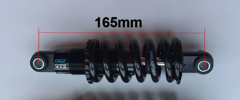 24-24-165mm-650LBS Kindshock EXA форма Задний амортизатор 290 подвеска пружинный амортизатор прочный горные MTB велосипед горный велосипед 165 мм 190 мм - Цвет: 24-24-165mm-650LBS