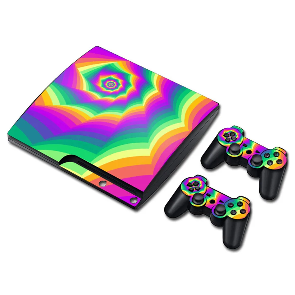 НОВЫЙ Наклейка на весь корпус кожи Стикеры для Игровые приставки PS3 SLIM