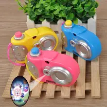 Детский мини-мультипликационный пластиковый светильник с 8 различными узорами для моделирования в форме камеры, Детские забавные Обучающие игрушки-проектор