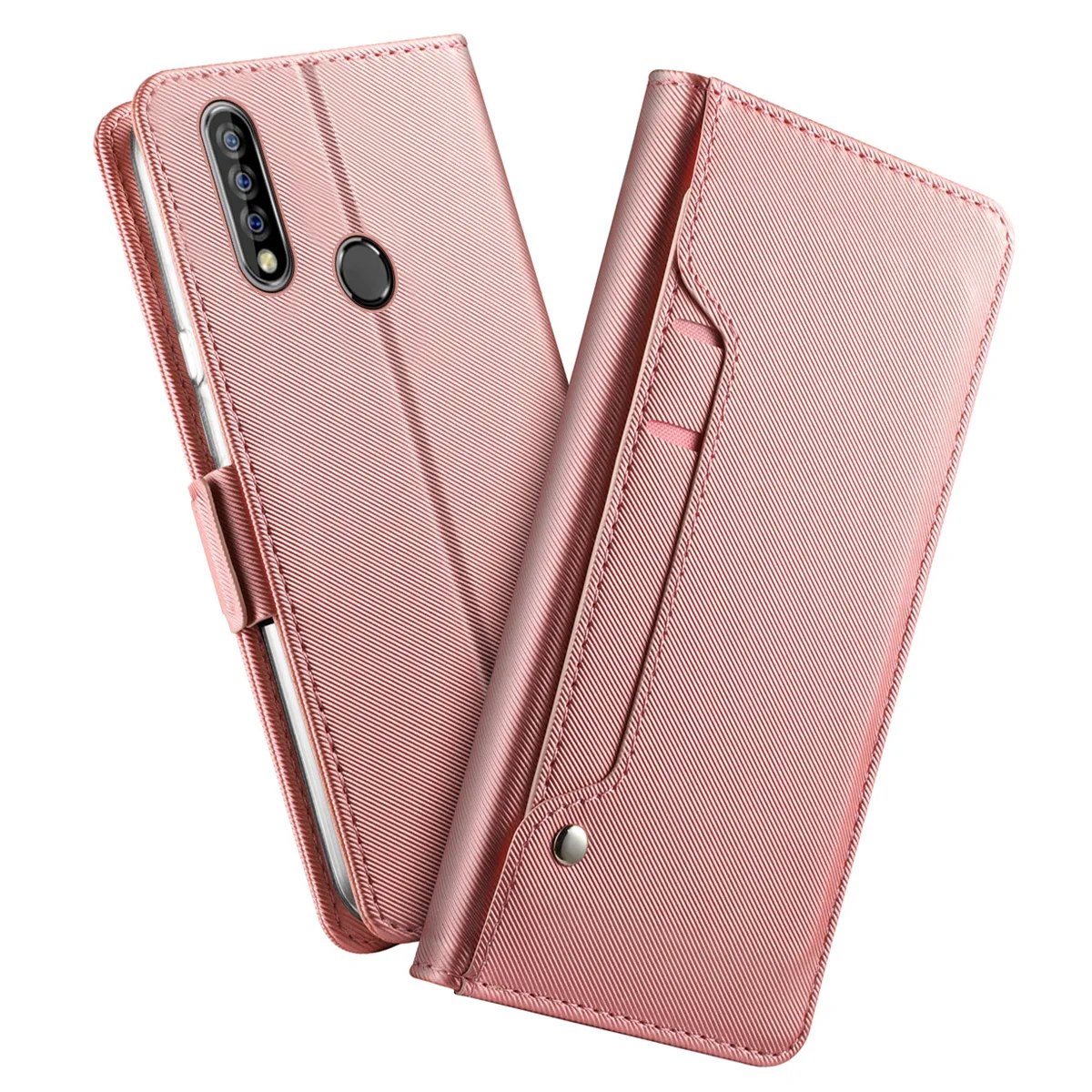 Для Oukitel C17 Pro Чехол из искусственной кожи Кошелек Флип-подставка с зеркальным покрытием для Oukitel C16 Pro K9 K12 Чехол для карт противоударный чехол