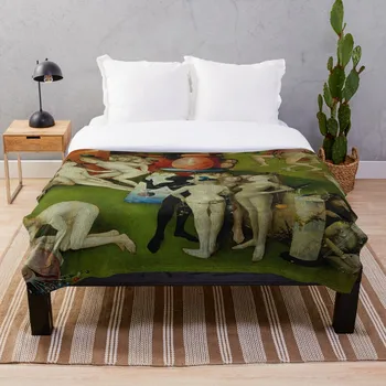 

Garden Of Earthly Delights Ecclesias Parad Throw Blanket Soft Sherpa Blanket Bed Sheet Single Knee Blanket Office Nap Blanket