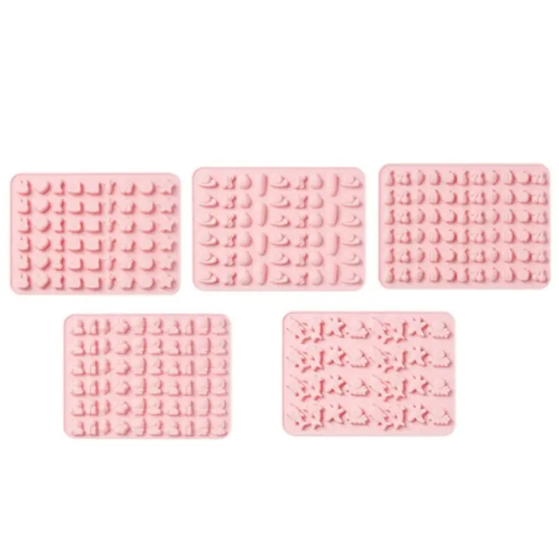 Pink Силиконовая клейкая форма для конфет шоколадный пресс-формы - Цвет: Pink