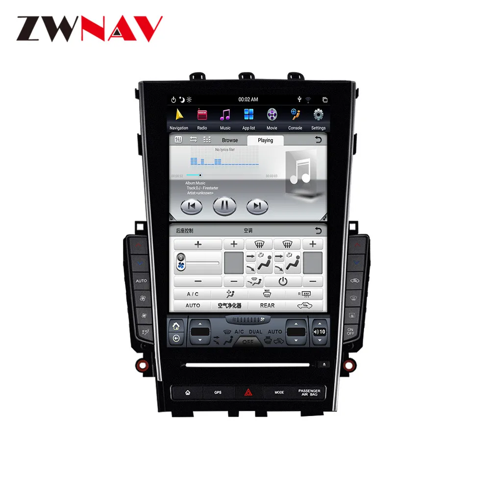 ZWNAV 128G Tesla Screen Carplay For 2015-2018 Infinti Q50L Android 10 Player Auto Audio Stereo GPS Navi Radio Recorder Head Unit