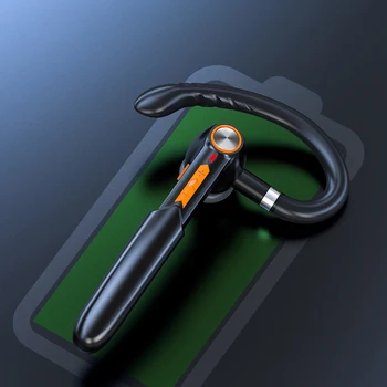 

Bluetooth 5.0 Headset Single Business Ear-hook 110mAh Button+Touch Control Earphone Noise Reduction Stereo Earpiece