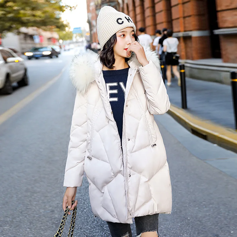 

2019 Autumn And Winter Hooded Western Style Short-height down Jacket Cotton-padded Clothes Loose-Fit Korean-style Popular Cotton