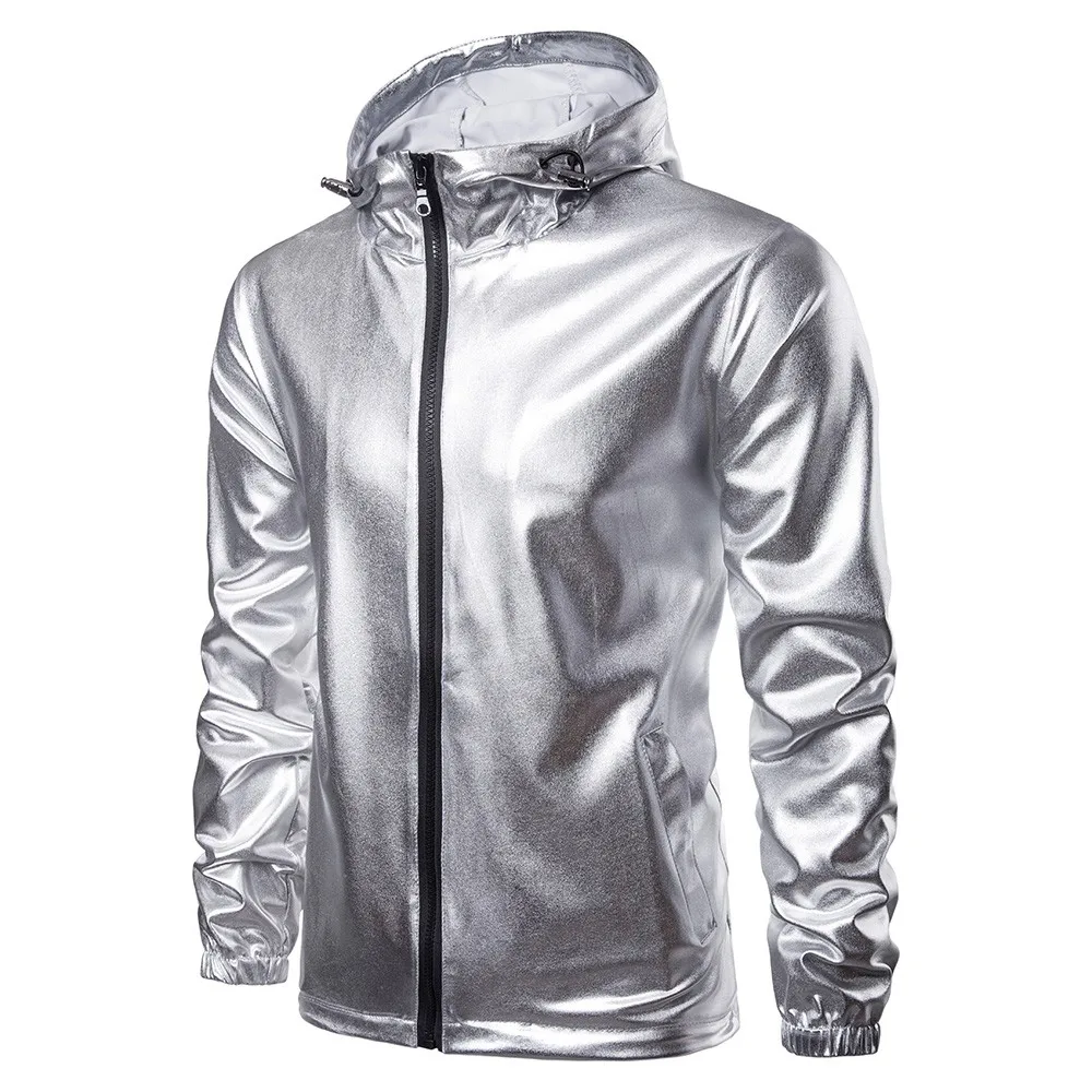

JAYCOSIN Men's 3M Full Reflective Jacket Light Hoodies Men Jackets Hip Hop Waterproof Windbreaker Hooded Streetwear Coats Man 8