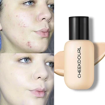 

Face Foundation Matte Long Lasting Full Concealer Foundation Makeup Oil-Control Primer Liquid Cream Natural Base Makeup Cream