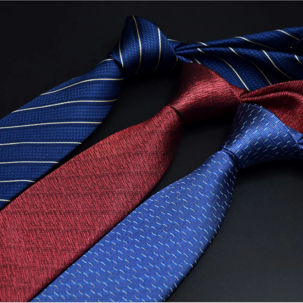 

New Men's Silk Necktie 7CM Knitted Neckties Solid Color Stripe Floral Necktie Accessories Daily Wear Cravat Wedding Party Gift