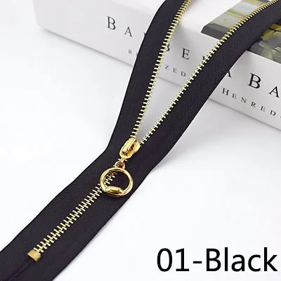 01-Black Meetee 5/10 шт. 20 Вт, 30 см 3# металлическая молния с закрытым концом DIY сумка кошелек швейной по индивидуальному заказу аксессуар, на молнии, цвет белый жакеты, застежки - Цвет: 01-Black