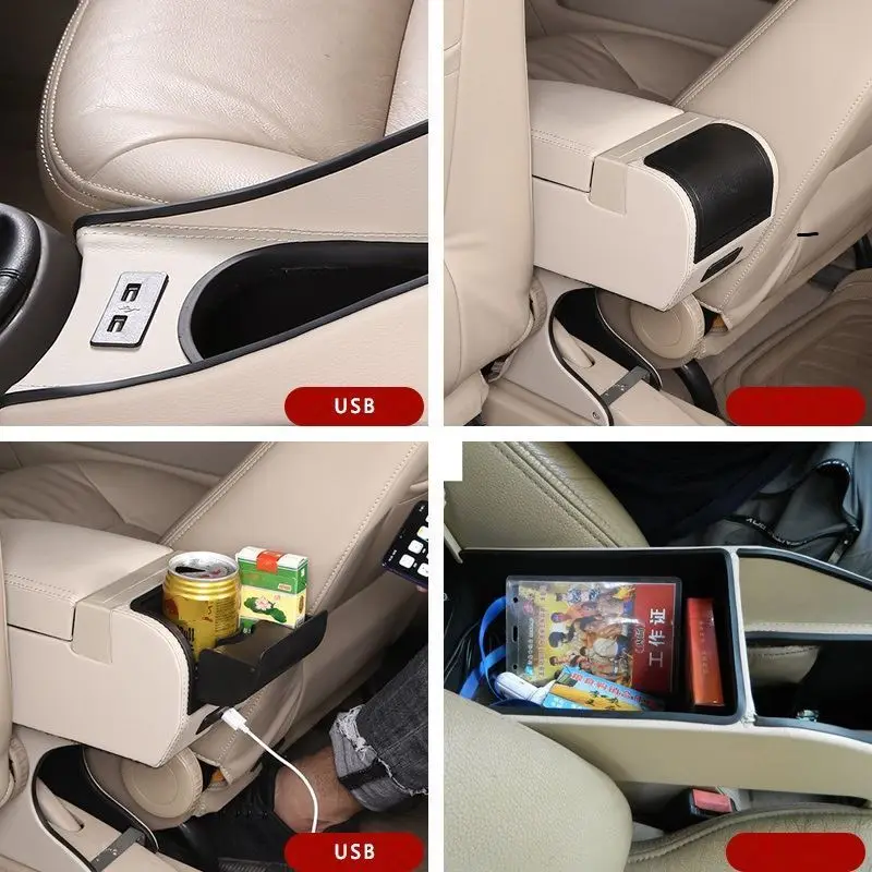 Auto Parts Modification Interior Accessory Upgraded Automobile Arm Rest Styling Car Armrest 18 19 F
