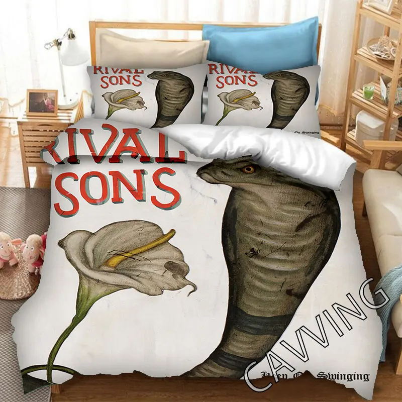 Rival Sons 3D Printed Bedding Set Duvet Covers & Pillow Cases Comforter Quilt Cover (US/EU/AU Sizes) 