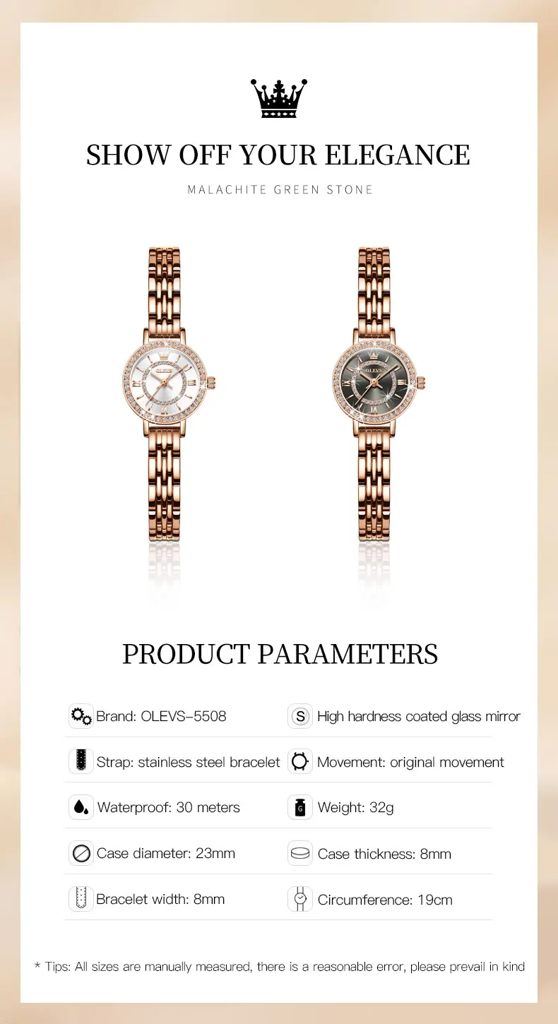 Orologio da polso da donna di lusso impermeabile in acciaio inossidabile quadrante con diamanti elegante orologio da donna al quarzo con collana e bracciale_voghion.com