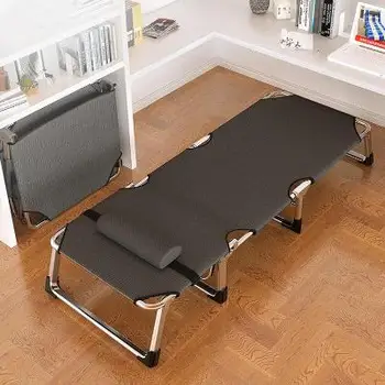 

Folding chair recliner lunch break siesta bed office back lazy cushion beach home