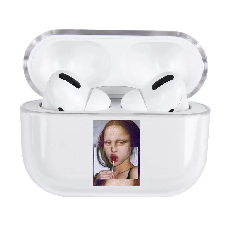 for AirPods Pro 10 Модный чехол с забавным рисунком для Apple Airpods Pro, Роскошный прозрачный защитный чехол для наушников с Bluetooth для air pods 3, Жесткий Чехол - Цвет: for AirPods Pro 10
