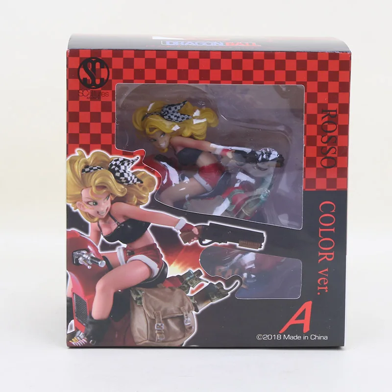 Dragon ball z фигурка Lunchi Lunch Bulma Scultures BIG Zoukei Tenkaichi Budoukai 4 dragonball z фигурка игрушки - Цвет: red with box