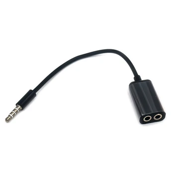 

3.5mm Male AUX Headphone Splitters Dual 3.5mm Female Headphone Audio Adapter Car Cable