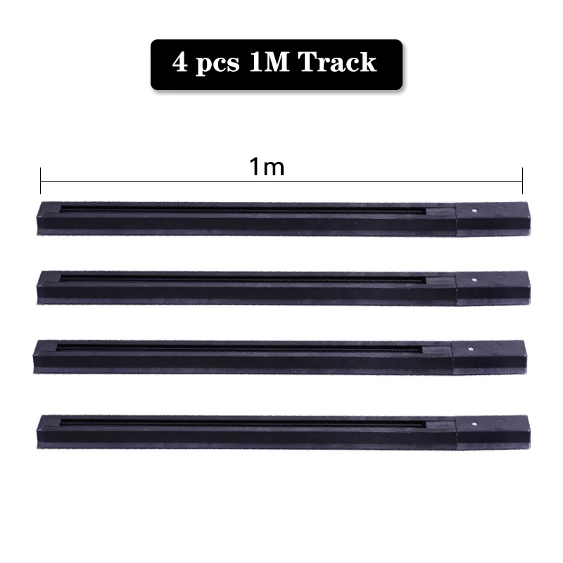 4pcs 1m track rail