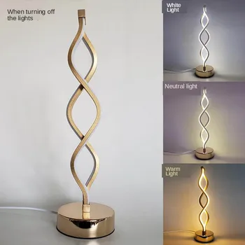 

Table Lamp Bedside Desk Lamp for Bedroom, Dresser, Living Room, Kids Room, College Dorm, Coffee Table, Bookcase
