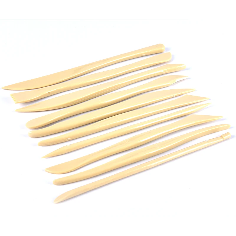 Pottery tools modeling tools 10Pcs/Set Pottery Clay Sculpting Polymer Modeling Carving Tools DIY Craft Kit 15.8cm