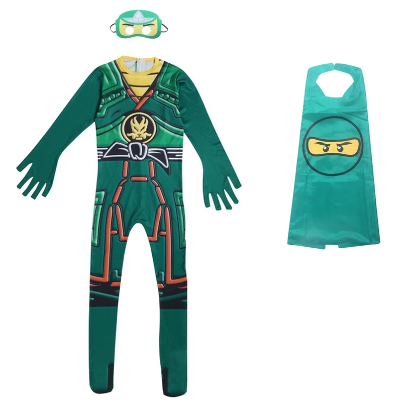 Детский Костюм Ниндзяго маскарадный костюм ниндзя на Хэллоуин для маленьких
