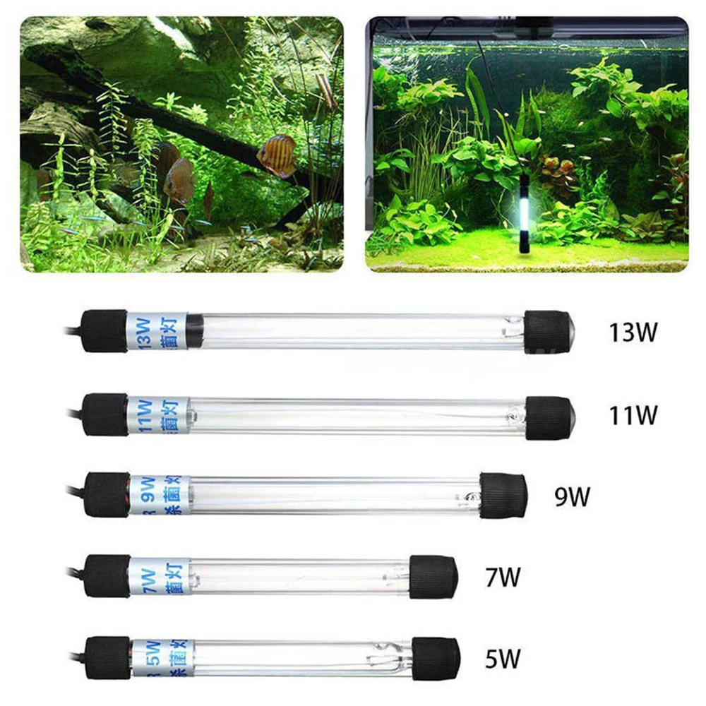 Aquarium UVC Lamp Lights Sterilizer UV Lamp Aquarium Lighting Fish Tank