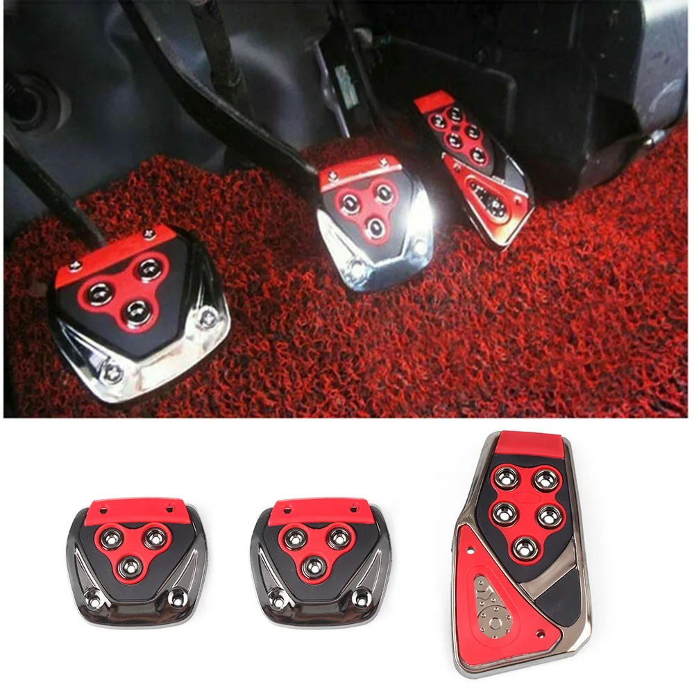 Car Accessories Car Pedals Pedal Cover Racing Pedals RASTP Car Styling Racing Pedals Universal Manual Brake Pedals Foot Rest Auto Pedal Pads RS-ENL010