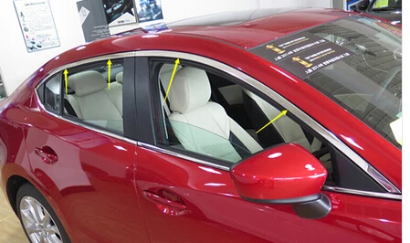 Верхняя крышка окна для Mazda 3 Axela M3 2014 2015 2016 2017 2018 4 двери 5 дверей шт.|trim|trim cover |