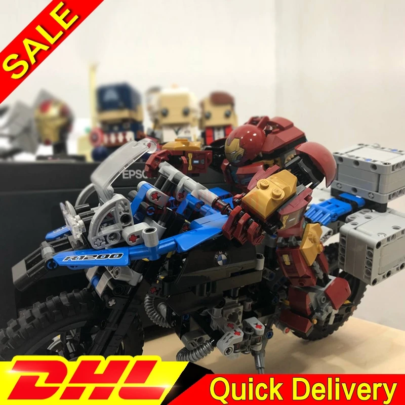 LP 07101 marvel Super Hero 76105 Железный человек Анти Халк мех LP 20032 BAMW внедорожные игрушечные мотоциклы детские конструкторы