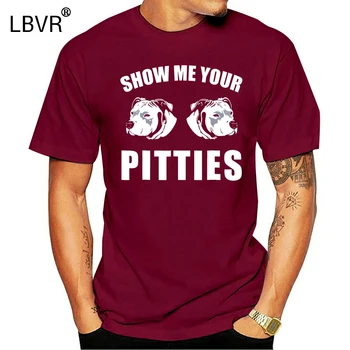 

Show Me Your Pitties Pitbull T Shirt 2019 Summer Men's Short Sleeve T-Shirt