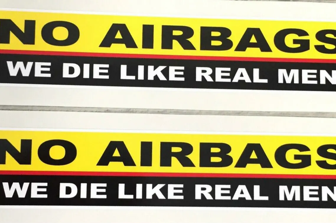 No Airbags For Auto Car/Bumper/Window Vinyl Decal Sticker Decals DIY