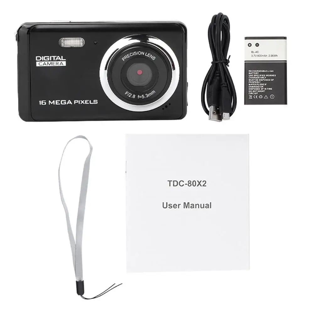 

3 inch TFT LCD Screen Digital Camera 20MP 1080P 4X Zoom Outdoor Anti-shake Panoramic Shooting Video Camera with Built-in Flash
