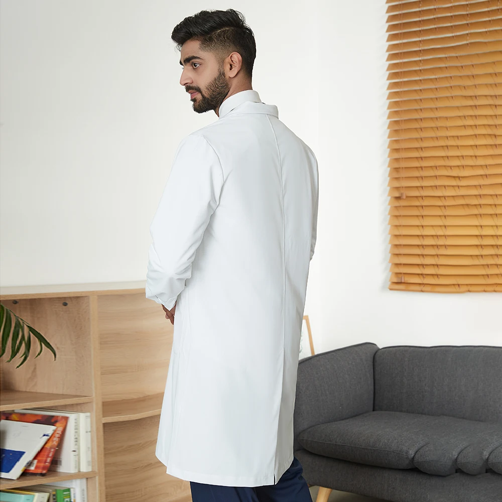 Women and Men Spa Lab Long Sleeve Dental Clinic Doctor Work Jacket White Dentist Workwear Medical Uniform New Price
