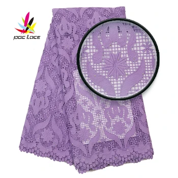 

Hot Selling Nigerian Chemical Embroidered Lace Fabric High Quality African Water Soluble Lace With Stones For Dress AMY3098B
